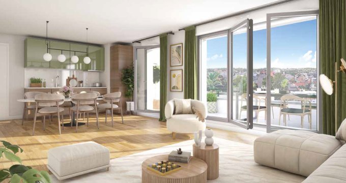 Achat / Vente immobilier neuf Champigny-sur-Marne à 11 min en bus du RER A (94500) - Réf. 12803