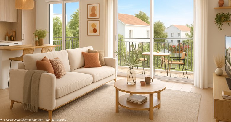 Achat / Vente immobilier neuf Dampmart à 7 min en voiture de la ligne Transilien P (77400) - Réf. 13557