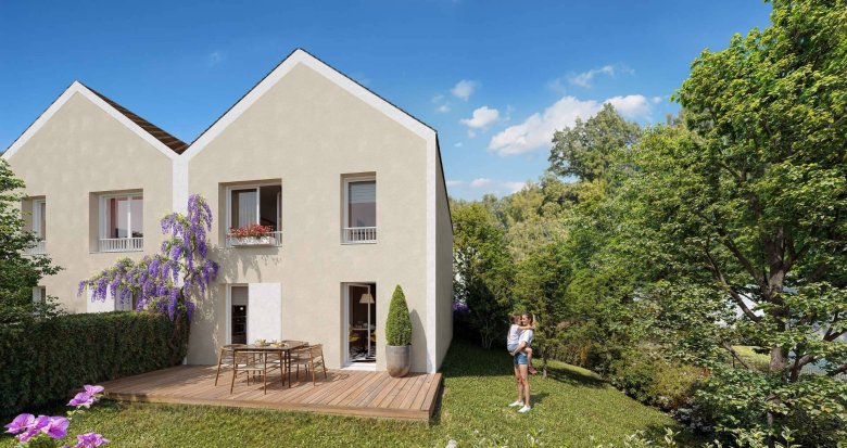 Achat / Vente immobilier neuf Jouy-le-Moutier quartier Rougeux proche centre et écoles (95280) - Réf. 12448