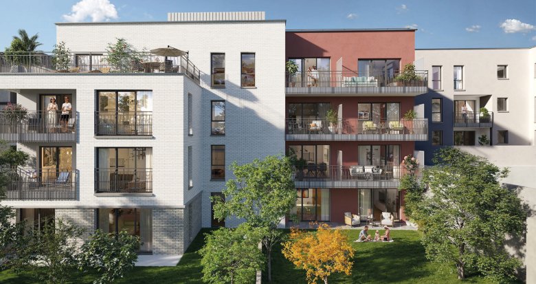 Achat / Vente immobilier neuf Le Pré-Saint-Gervais à 16 min du métro 5 (93310) - Réf. 12979