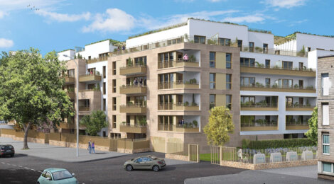 Programme immobilier neuf Square 160 - Aubervilliers à 300 m du métro 12 appartements lumineux avec extérieur (93300) - Référence : 17120