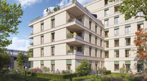 Programme immobilier neuf PASSERELLE DU CHEMIN VERT - Aubervilliers à deux pas du métro ligne 12 et future ligne 15 (93300) - Référence : 16269