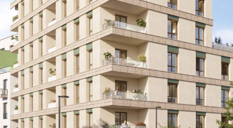 Programme immobilier neuf PASSERELLE DU CHEMIN VERT - Aubervilliers à deux pas du métro ligne 12 et future ligne 15 (93300) - Référence : 16269