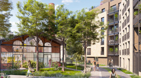 Programme immobilier neuf LES ATELIERS 63 - Aubervilliers : logements neufs écoresponsables dans une ancienne manufacture (93300) - Référence : 14859