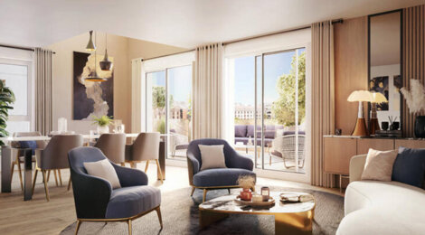 Programme immobilier neuf Infinity - Aubervilliers, logements neufs et espaces verts près des transports (93300) - Référence : 15936
