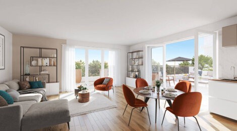 Programme immobilier neuf Square Art Déco - Bezons : Résidence T2–T4 avec cadre résidentiel et confort optimisé proche des transports (95870) - Référence : 17171