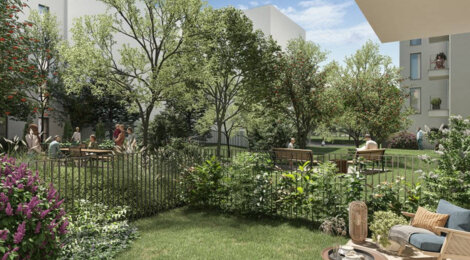 Programme immobilier neuf FLORESSENCE - Bobigny à 300 m du tram T1 cadre urbain avec espaces verts (93000) - Référence : 17101