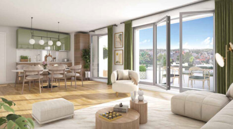 Programme immobilier neuf Duo Verde - Champigny-sur-Marne proche RER A à 11 minutes en bus (94500) - Référence : 16671