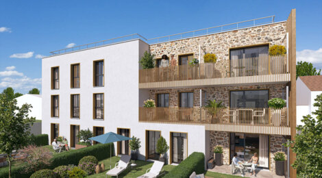 Programme immobilier neuf L'Opaline - Chennevières-sur-Marne : logements neufs sécurisés et verdoyants proche du centre (94430) - Référence : 15260