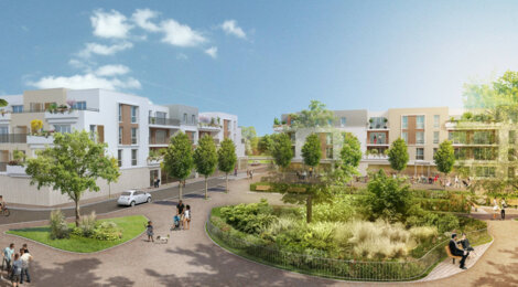 Programme immobilier neuf TERRASSES DE VAUX - Coulommiers : Résidence studio–T4 avec cadre contemporain et confort optimisé proche des commodités (77120) - Référence : 6109