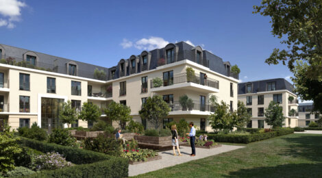 Programme immobilier neuf Le Domaine du Roi - Dourdan : logements neufs sécurisés et verdoyants proche des commodités (91410) - Référence : 15073