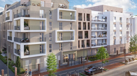 Programme immobilier neuf DOMAINE GRIMAU - Drancy extérieurs privatifs près tramway T1 métro 7 (93700) - Référence : 17272