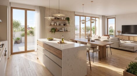 Programme immobilier neuf LES TOITS D'EVRY - Évry-Courcouronnes Parc aux Lièvres proche RER D (91000) - Référence : 17846