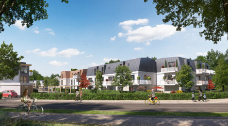 Programme immobilier neuf Le Domaine du Bois de la Garenne - Évry : logements neufs près de la forêt communale, confort RE2020 et espaces extérieurs (91000) - Référence : 15673