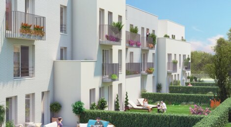 Programme immobilier neuf LE CLOS  DES GENETS - Fleury-Mérogis : Résidence T1–T3 avec espaces extérieurs et isolation performante dans un quartier verdoyant (91700) - Référence : 1184