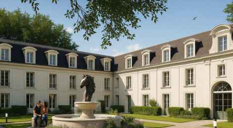 Programme immobilier neuf Les Ecuries du château d’Hanneucourt - Gargenville réhabilitation des écuries du château (78440) - Référence : 16358