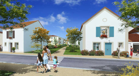 Programme immobilier neuf LES JARDINS DU CHATEAU - Guibeville : Résidence T3–T5 avec espaces extérieurs et sécurité renforcée proche d’Arpajon (91630) - Référence : 1690