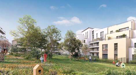 Programme immobilier neuf P.A.R.C en ville - Jouy-le-Moutier  Place du Bien-être à deux pas des bus (95280) - Référence : 16768
