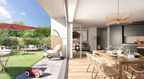 Programme immobilier neuf Les Jardins de l'Haÿ - TR1 LIBRE - L'Hay-les-Roses : logements neufs sécurisés et verdoyants proche des transports (94240) - Référence : 15024