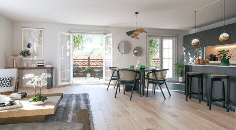 Programme immobilier neuf QUARTIER DE LA ROSERAIE - L'Hay-les-Roses : Résidence studio–T5 avec cadre élégant et confort optimisé proche des espaces verts (94240) - Référence : 14306