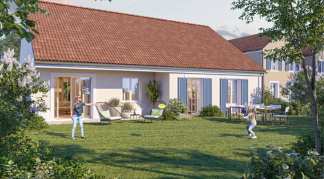 Programme immobilier neuf Les Jardins de la Rochette - La Rochette : maisons neuves 4 et 5 pièces avec jardin et garage (77000) - Référence : 14820