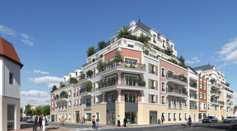 Programme immobilier neuf Les Terrasses d'Amelia - Le Blanc-Mesnil : Résidence T2–T5 avec cadre résidentiel et confort optimisé proche des transports (93150) - Référence : 18204