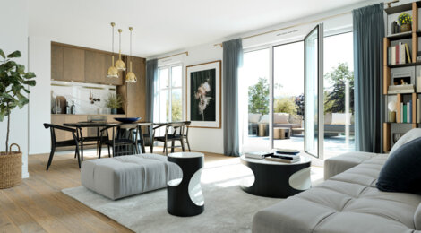 Programme immobilier neuf Le Jardin du Pont de Bry - Le Perreux-sur-Marne : logements neufs sécurisés et verdoyants en bord de Marne (94170) - Référence : 14967