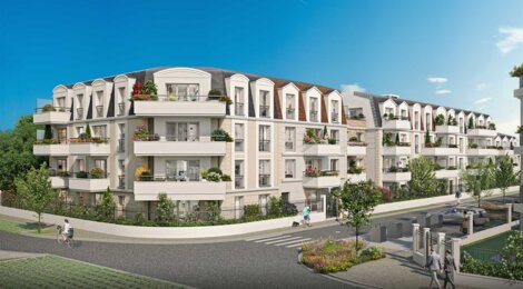 Programme immobilier neuf Les Terrasses de Grangeret -  Le Plessis-Bouchard : logements neufs sécurisés et verdoyants proche des transports (95130) - Référence : 9041