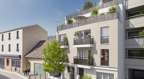 Programme immobilier neuf COSY PARIS - Lilas aux portes de Paris par métro 11 (93260) - Référence : 8968