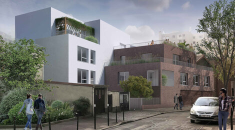 Programme immobilier neuf VILLA CLARA - L’Île-Saint-Denis près tram T1 et RER D (93450) - Référence : 17054