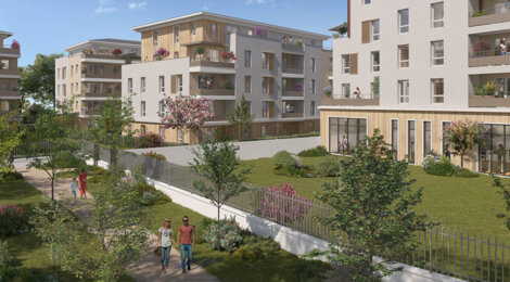 Programme immobilier neuf Coeur Saint Jean (78) - Mantes-la-Jolie cadre résidentiel proche Seine appartements avec extérieur (78200) - Référence : 17083