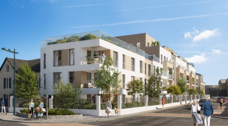 Programme immobilier neuf Le Camélinat - Mantes-La-Ville : logements neufs du studio au T5 proche de la Seine et du Transilien J (78200) - Référence : 15764