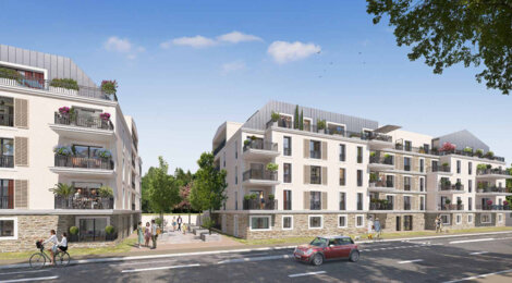 Programme immobilier neuf Les Terrasses des Canotiers - Meaux : logements neufs sécurisés et élégants en centre administratif (77100) - Référence : 14960