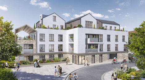 Programme immobilier neuf Terrasses de l'Odyssée - Montigny-le-Bretonneux : logements neufs sécurisés et verdoyants proche des transports (78180) - Référence : 15398