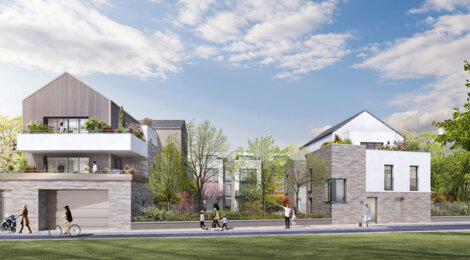 Programme immobilier neuf Terrasses de l'Odyssée - Montigny-le-Bretonneux : logements neufs sécurisés et verdoyants proche des transports (78180) - Référence : 15398