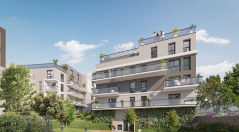 Programme immobilier neuf Les Terrasses des Coteaux - Noisy-le-Grand : logements neufs sécurisés et verdoyants proche de la gare RER A (93160) - Référence : 14878