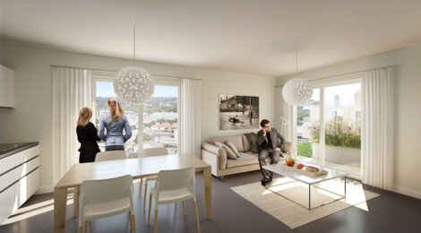 Programme immobilier neuf Le Clos Langlet - Ris-Orangis : logements neufs sécurisés et verdoyants proche des commodités (91130) - Référence : 15393
