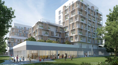 Programme immobilier neuf Le Clos Langlet - Ris-Orangis : logements neufs sécurisés et verdoyants proche des commodités (91130) - Référence : 15393