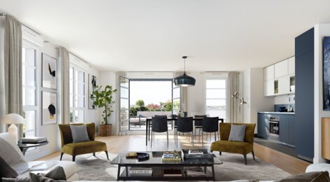Programme immobilier neuf L'AVANT-SCENE - Romainville : Résidence studio–T5 avec cadre contemporain et confort optimisé proche des transports (93230) - Référence : 12994
