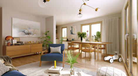 Programme immobilier neuf Les Balcons - Saint-Denis : logements neufs sécurisés et verdoyants proche des transports (93200) - Référence : 15768