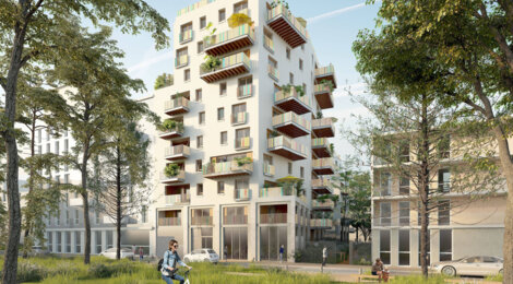 Programme immobilier neuf Les Balcons - Saint-Denis : logements neufs sécurisés et verdoyants proche des transports (93200) - Référence : 15768