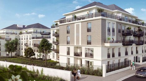 Programme immobilier neuf VILLA MAUPASSANT - Saint-Gratien : Résidence T1–T4 avec espaces extérieurs et système domotique proche du lac d’Enghien (95210) - Référence : 1806