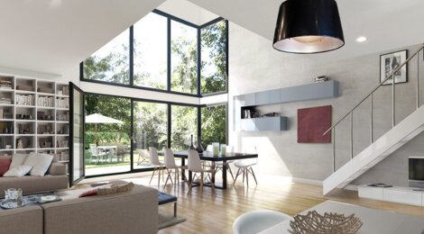 Programme immobilier neuf ESQUISS - Tranche 1 - Saint-Nom-la-Bretèche : Résidence T2–T3 et villa avec espaces extérieurs et parkings en centre-ville (78860) - Référence : 605