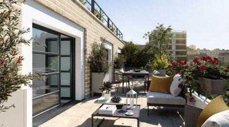 Programme immobilier neuf MERIDIEN - Saint-Ouen à 9 min du métro dans un cadre végétal (93400) - Référence : 18205