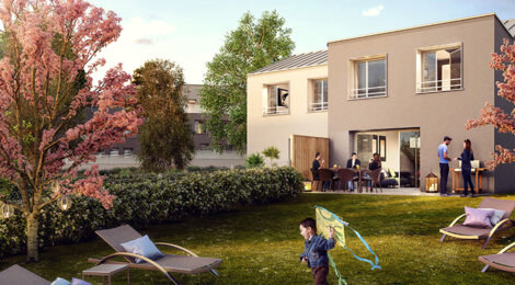Programme immobilier neuf HORIZEN - Saint-Ouen-l’Aumône : Résidence T1–T4 avec technologie domotique et confort RT2012 proche des transports (95310) - Référence : 2212