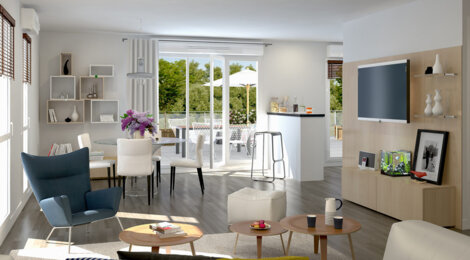 Programme immobilier neuf LES JARDINS DE CHAUMONT - Saint-Soupplets : Résidence T3–T4 avec jardins, terrasses et isolation BBC en quartier durable (77165) - Référence : 1698