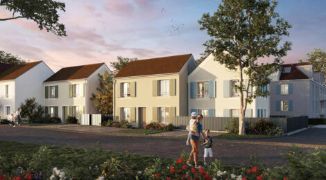 Programme immobilier neuf Le Hameau de Saint-Thibault - Saint-Thibault-des-Vignes esprit village près RER (77400) - Référence : 16227