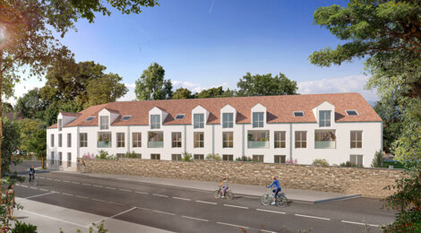 Programme immobilier neuf Les Bruyères - Thoiry : Résidence T2–T3 avec cadre sobre et confort optimisé proche des transports (78770) - Référence : 5719