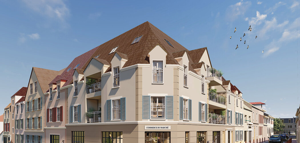 Programme immobilier neuf PLACE DU MARCHÉ - Arpajon cœur de ville à proximité immédiate des Halles (91290) - Référence : 16290