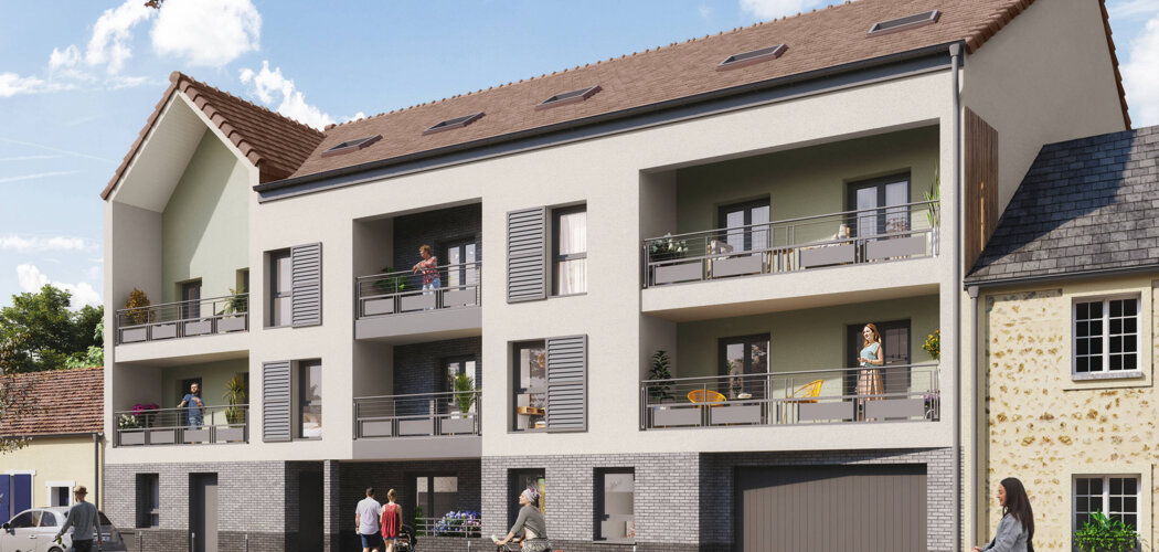 Programme immobilier neuf L’ ECRIN DU PARC - Arpajon face au parc Freising, à proximité des berges de l’Orge (91290) - Référence : 16353